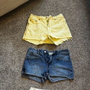 Denim Shorts and a denim skirt size S/M